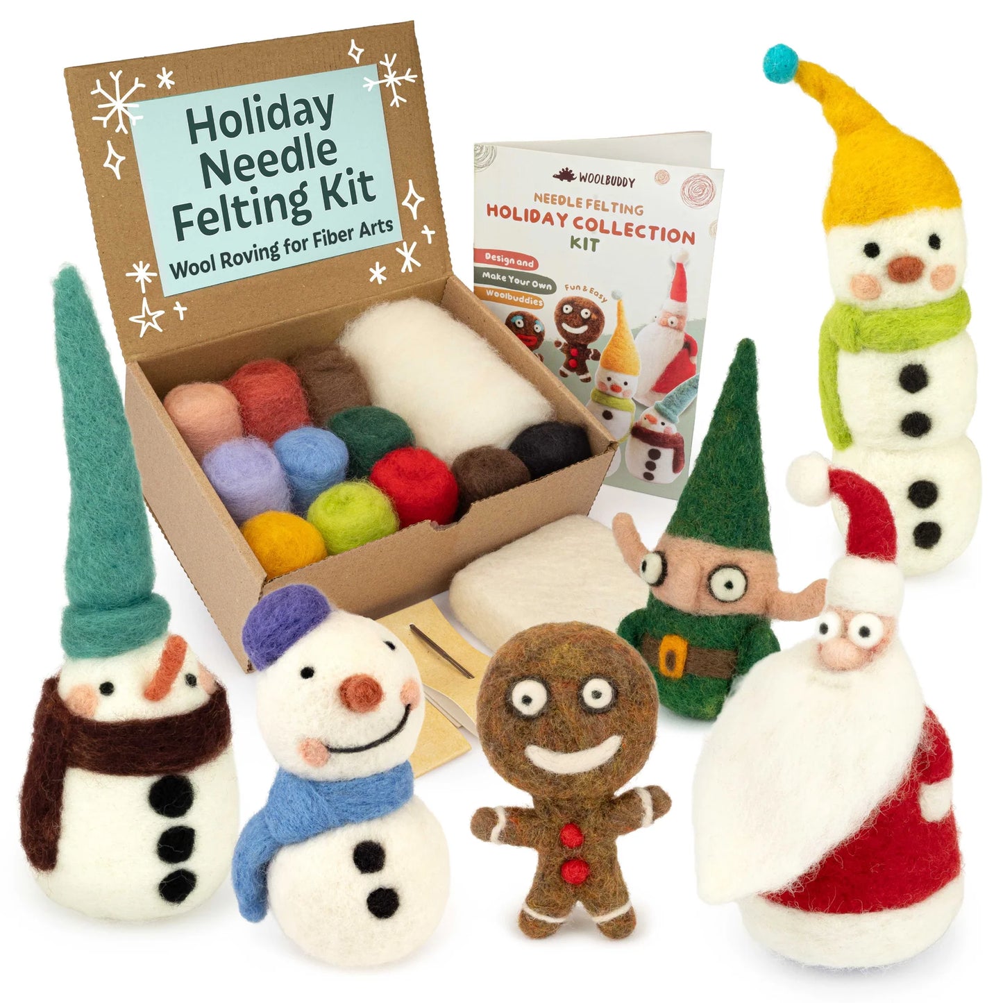 DIY Needle Felting Holiday Collection Kit