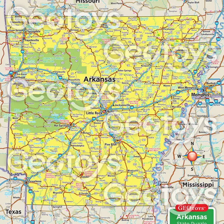 Magnetic Puzzle- Arkansas