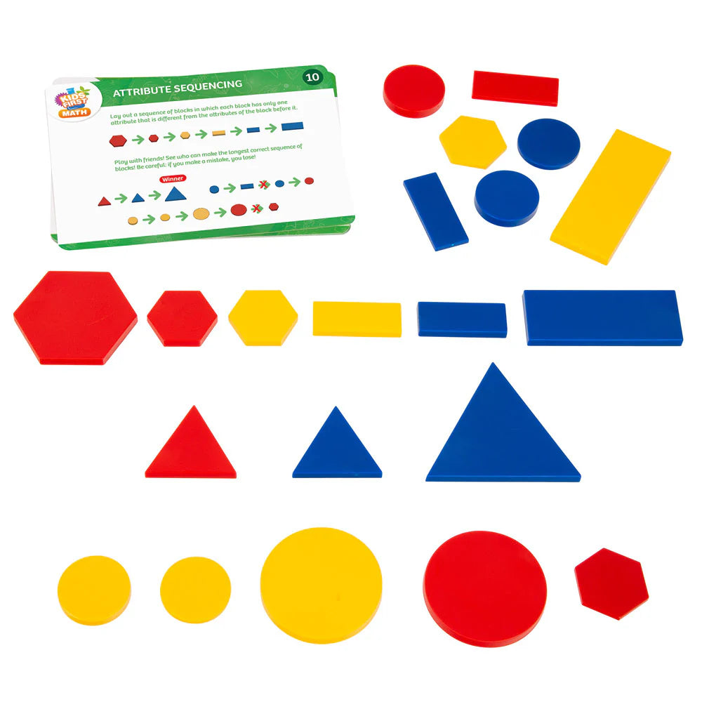 Kids First Math: Attribute Blocks Math Kit with Ac