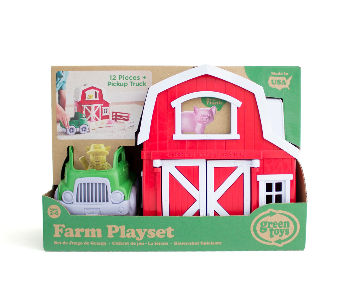 Green Toy Farm Playset