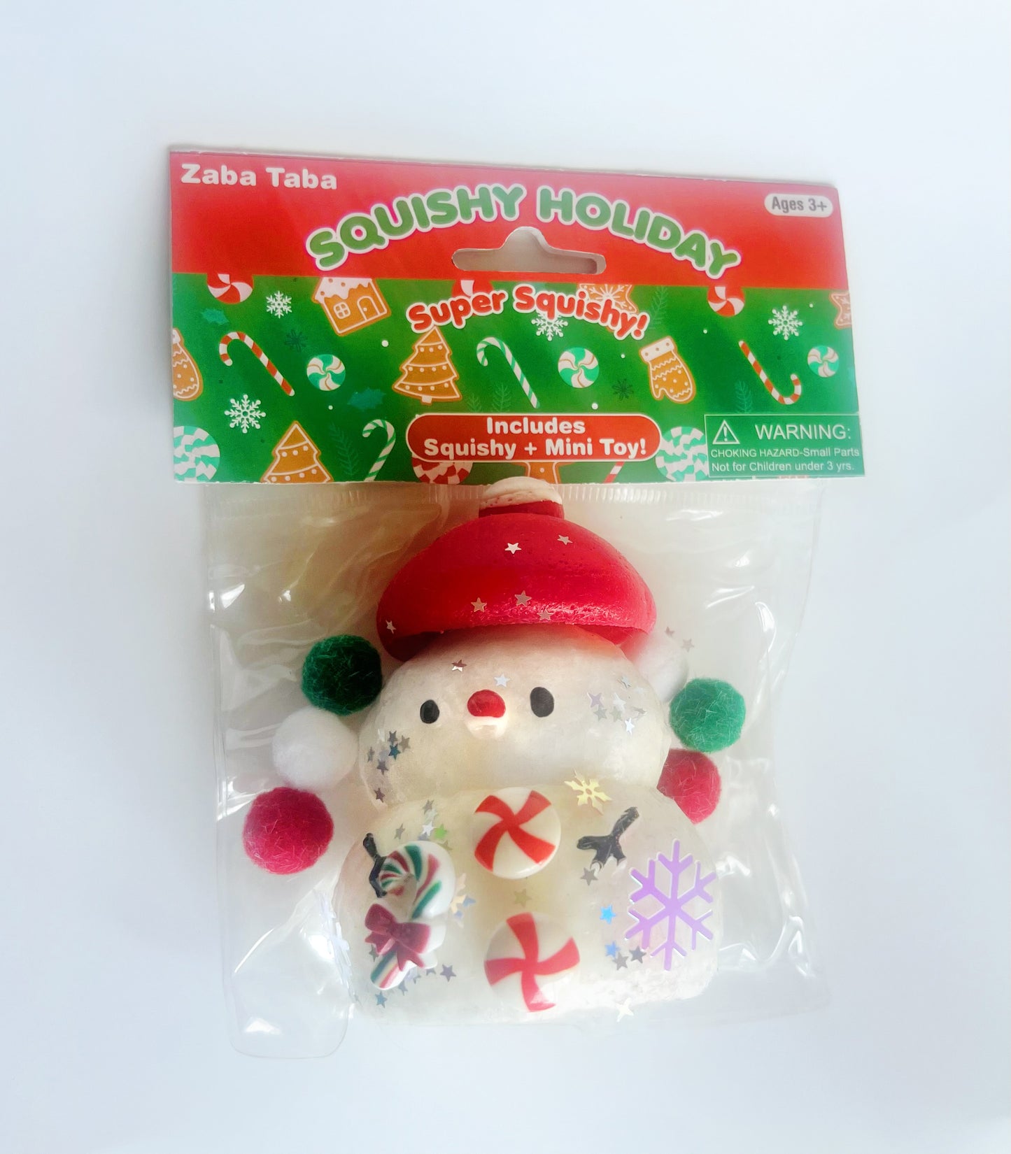 Zaba Taba Holiday Squishy - Snowman