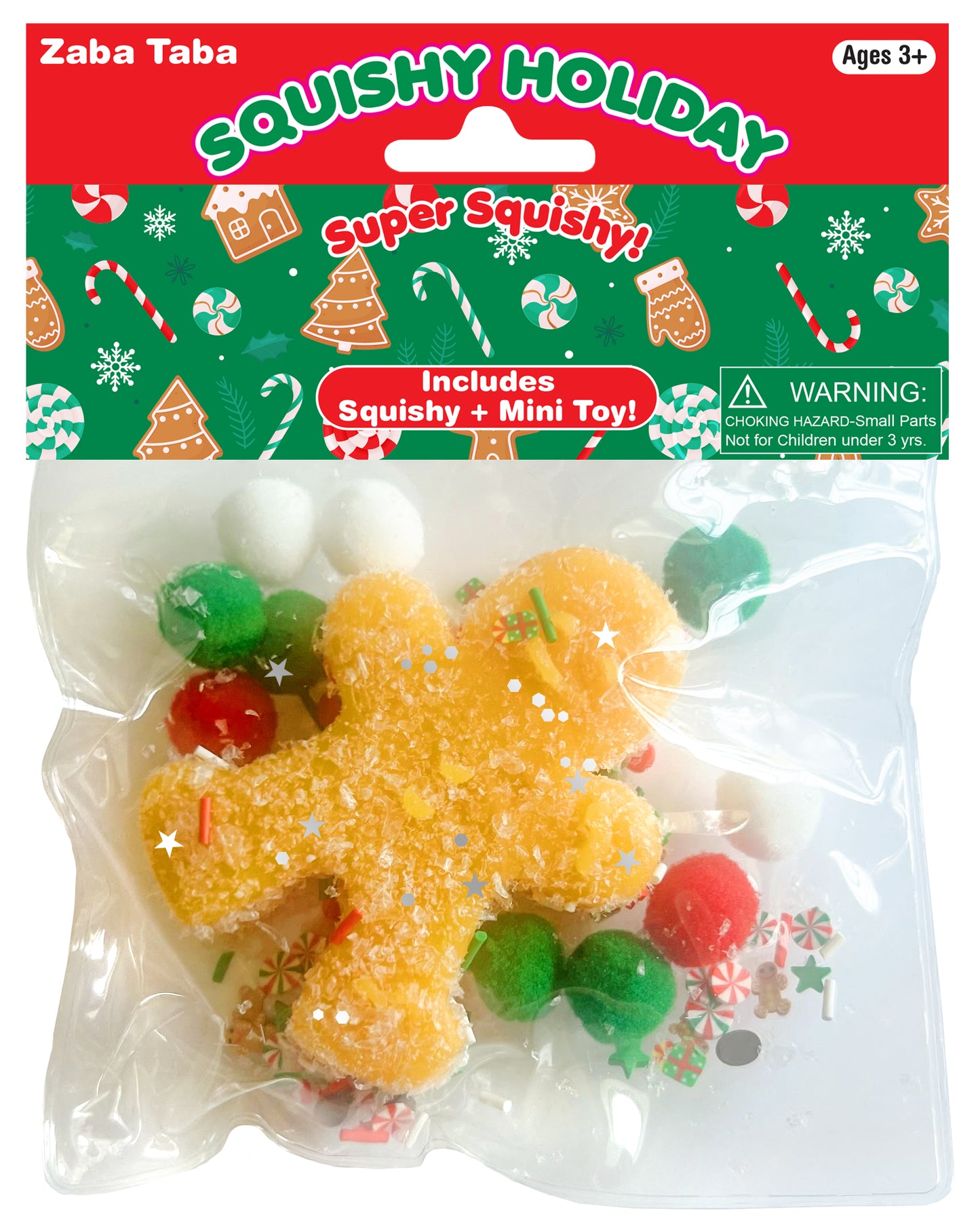 Zaba Taba Holiday Squishy - Gingerbread