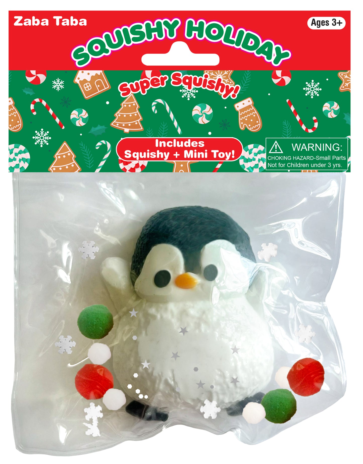 Zaba Taba Holiday Squishy - Penguin