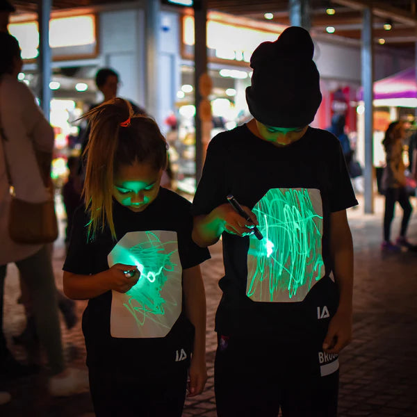 Super Green Glow Black T-shirt