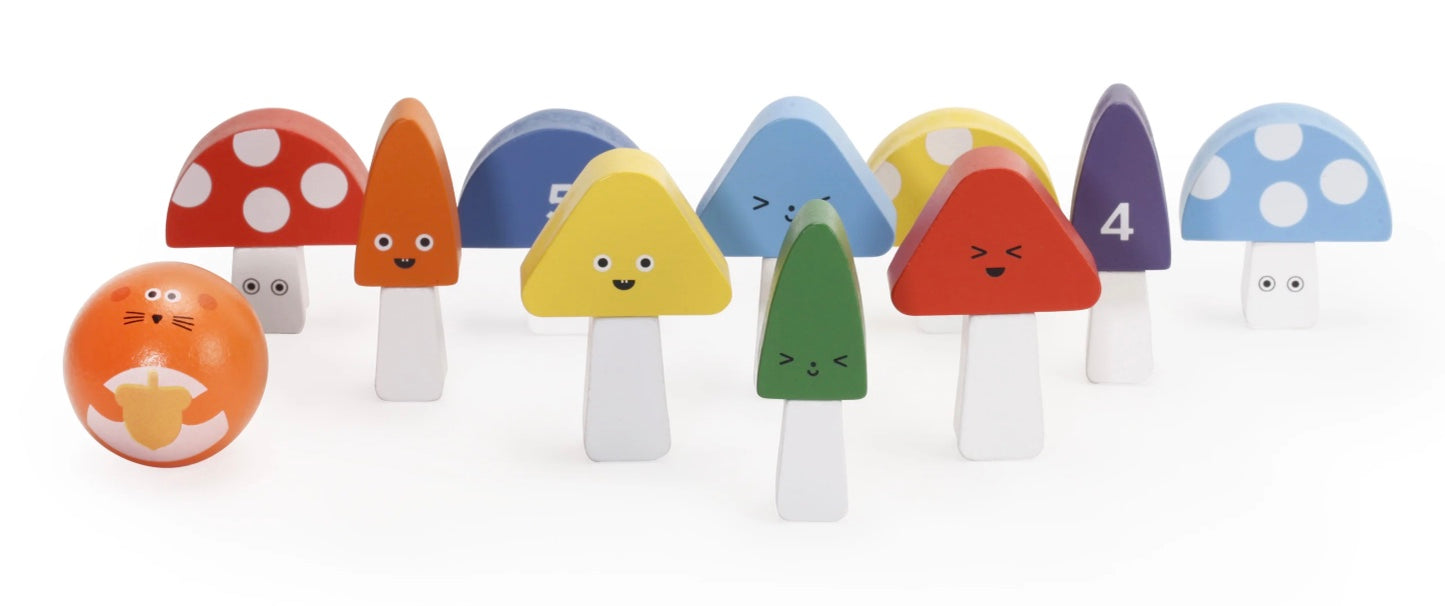 It's a Strike! Mini Mushroom Bowling