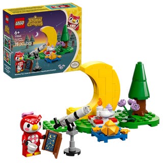 Lego Animal Crossing Stargazing with Celeste Building