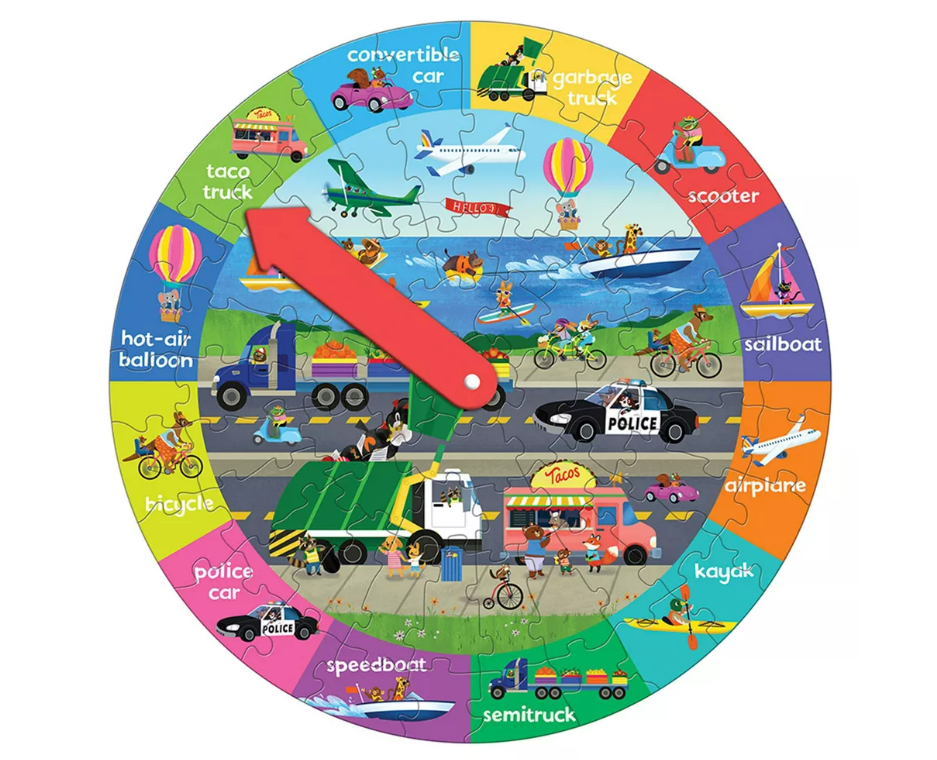 Vehicles On the Go Puzzle 72pc