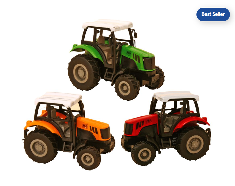 Diecast Pull Back Tractor