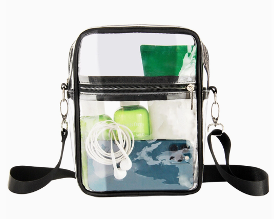 Large Transparent Clear Messenger Bag