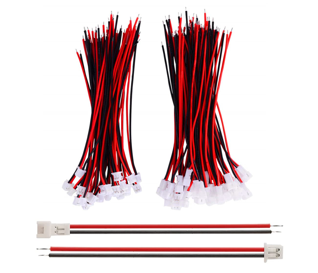 Black and Red DC Circuit Wires