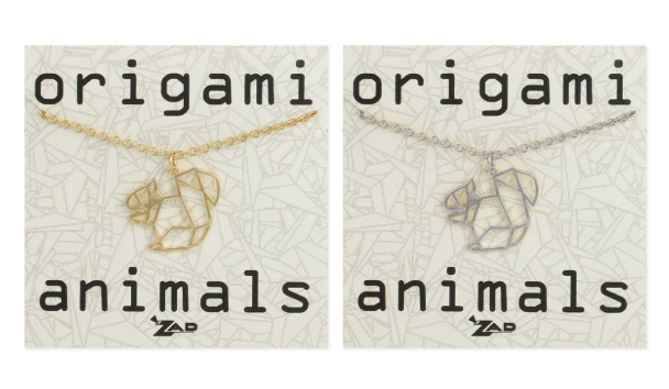 Origami Animals Squirrel Necklace
