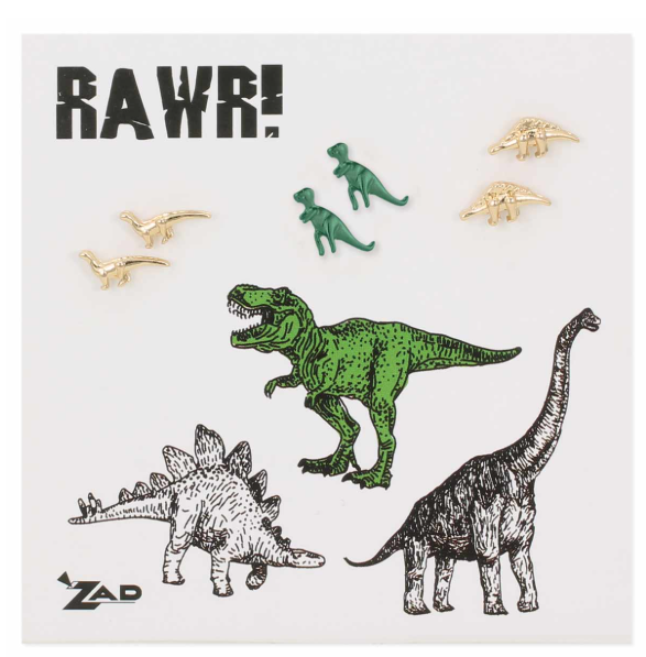 Prehistoric Pals Dino Post Earrings Set
