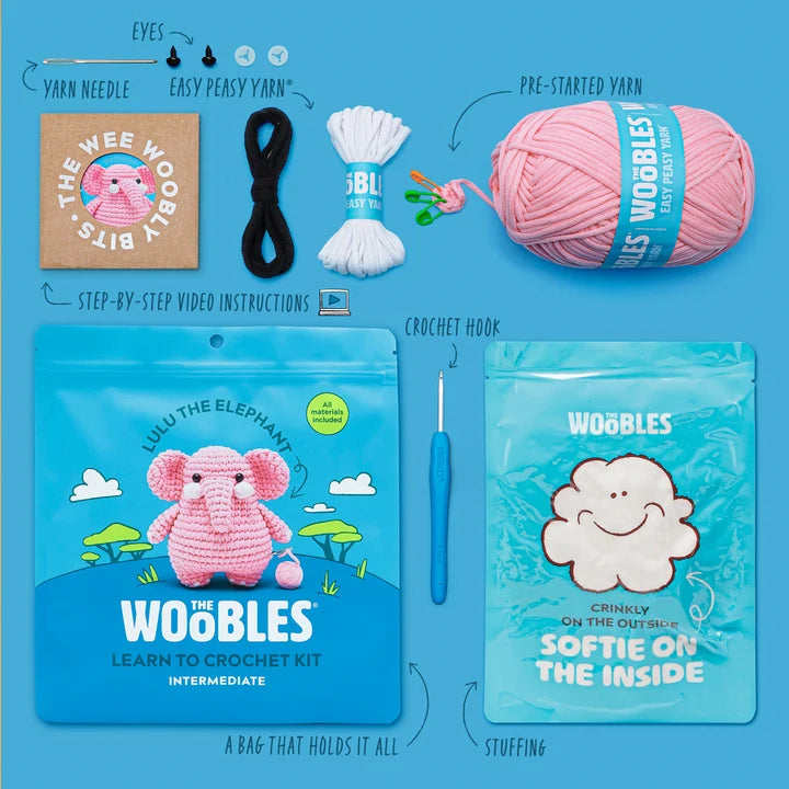 Lulu the Elephant Crochet Kit