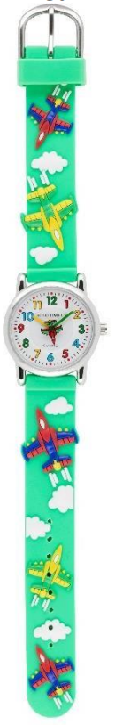 Solo Time Watch: Red Band with Jets