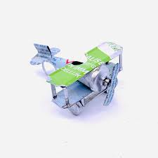 Large Biplanes Recycled Aluminum Can
