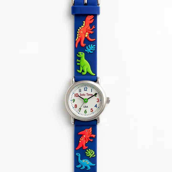Solo Time Watch: Band with Dinosaurs