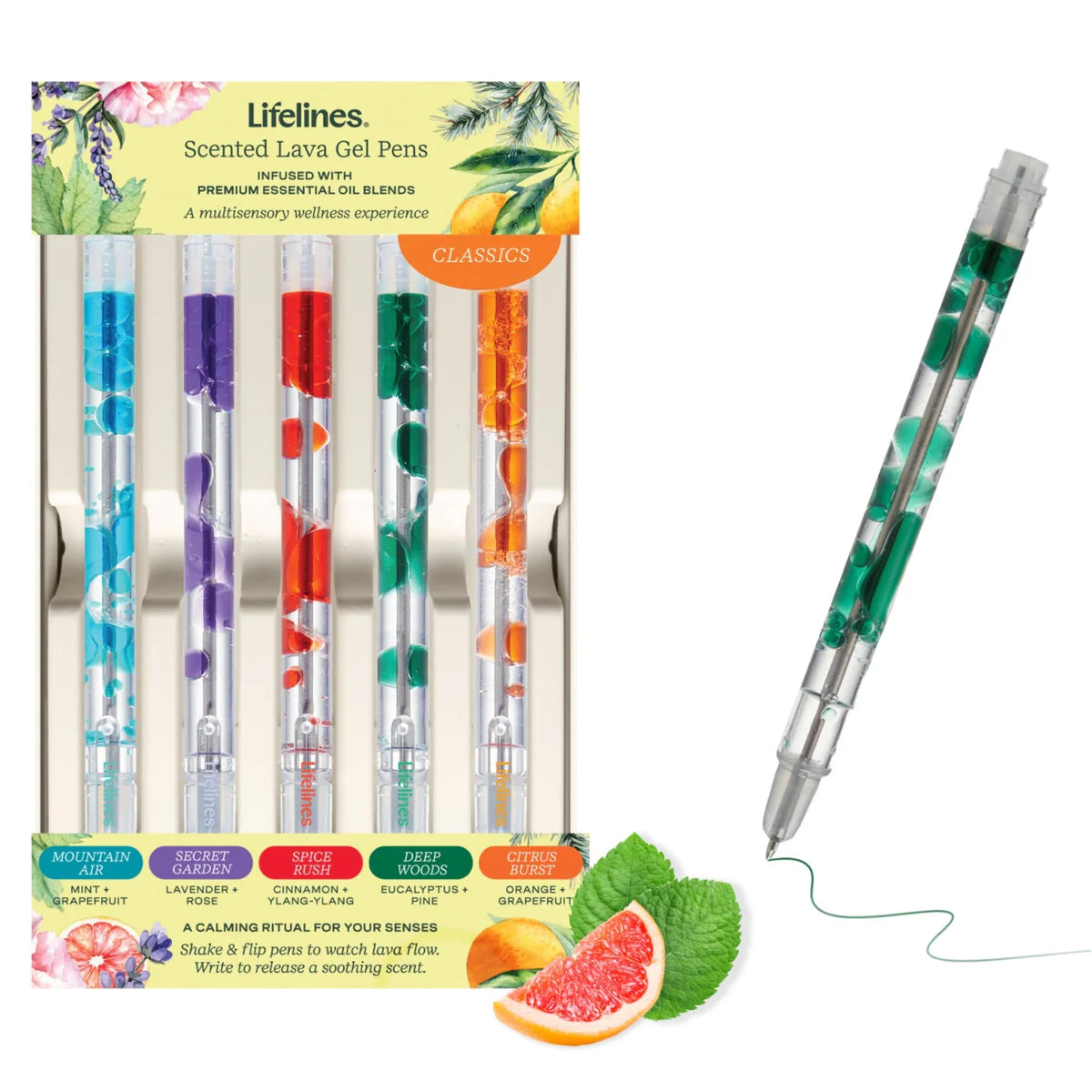 Scented Lava Pen Set - 5-Pack - Classic