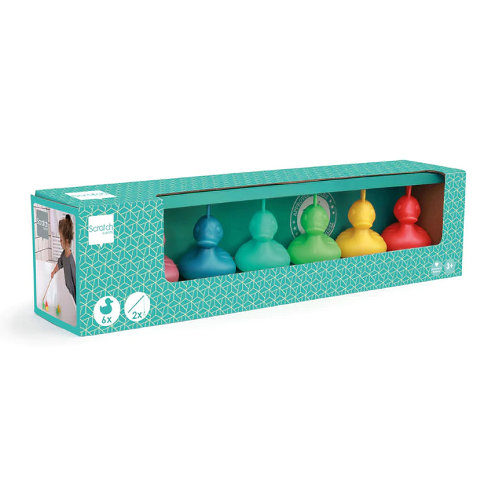 Fishing Duck set 'Coral Reef' 6 ducks + 2 rods
