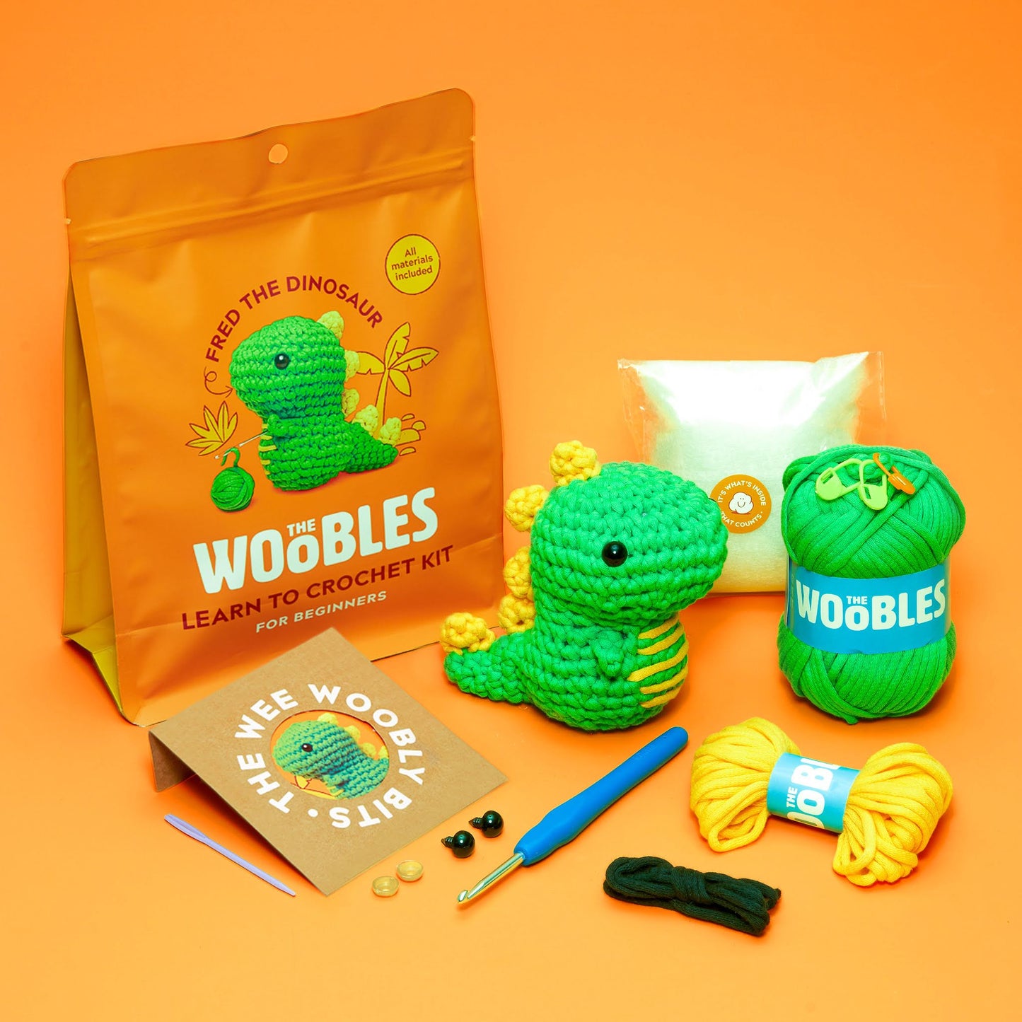 Fred the Dinosaur Crochet Kit