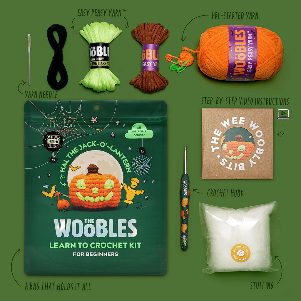 Hal the Jack-o'-lantern Crochet Kit