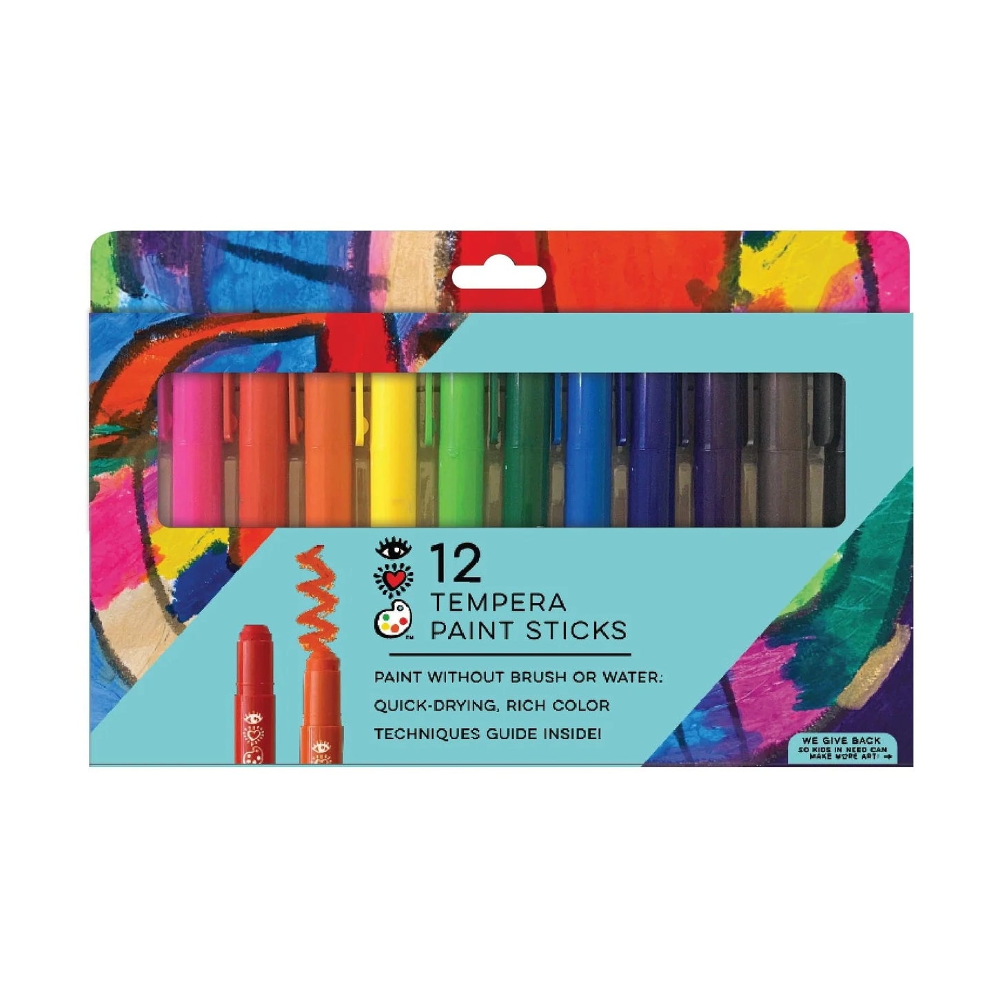 12 Tempera Paint Sticks