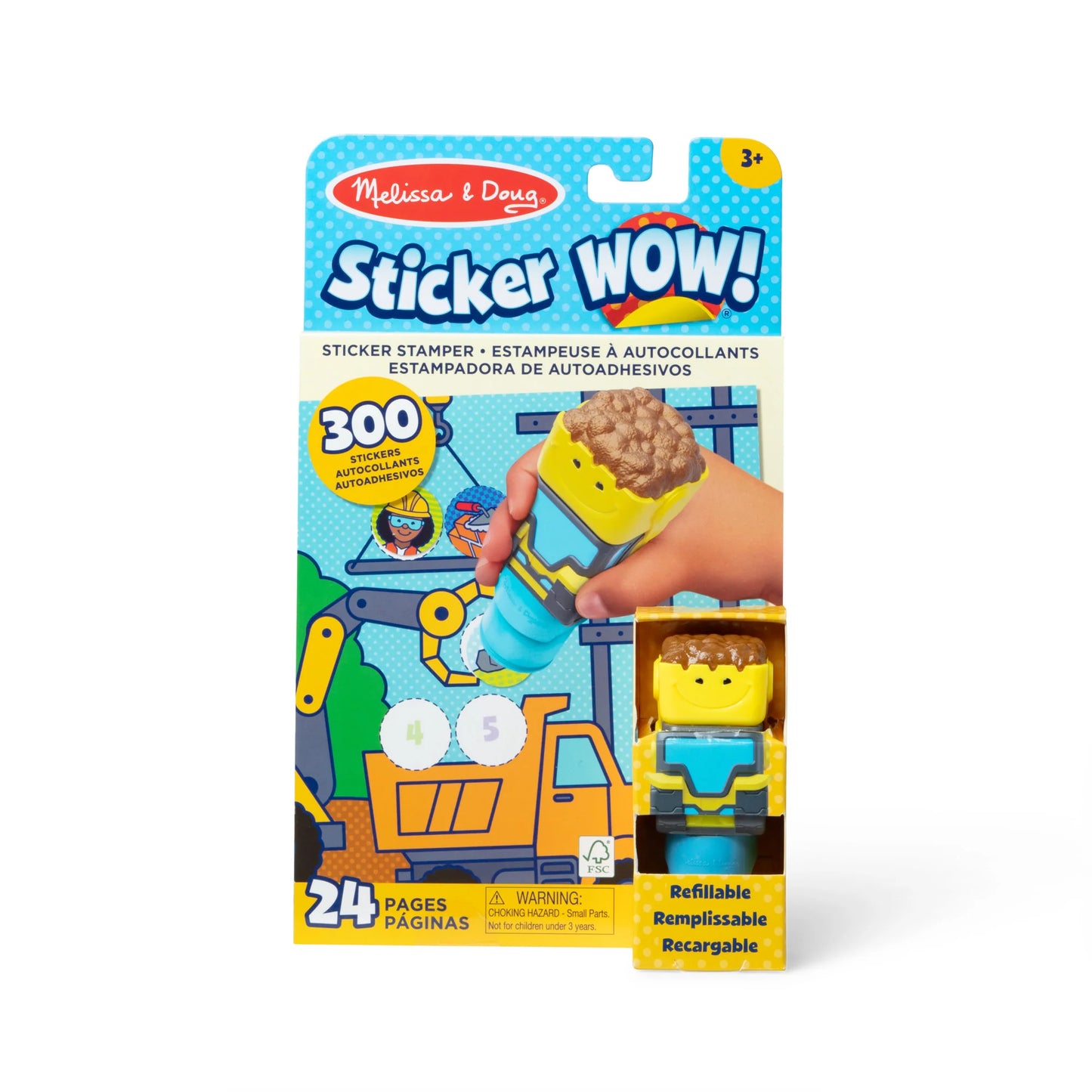 Sticker WOW! Activity Pad and Sticker Stamper Set- Bulldozer