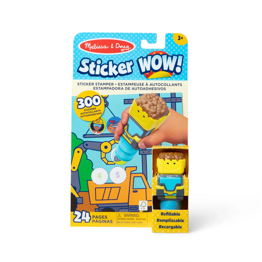 Sticker WOW! Activity Pad and Sticker Stamper Set- Bulldozer