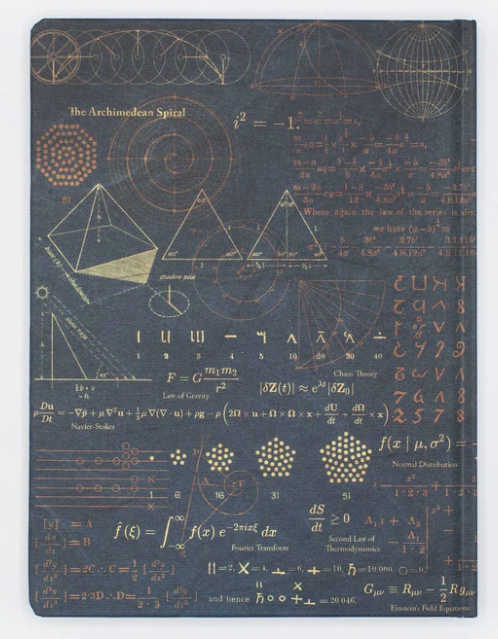 Math Equations Hardcover Notebook