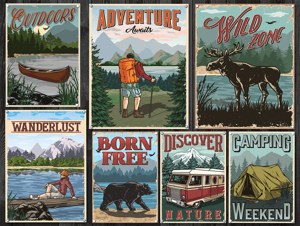 Outdoor Adventure Double-Sided Puzzle 500pc