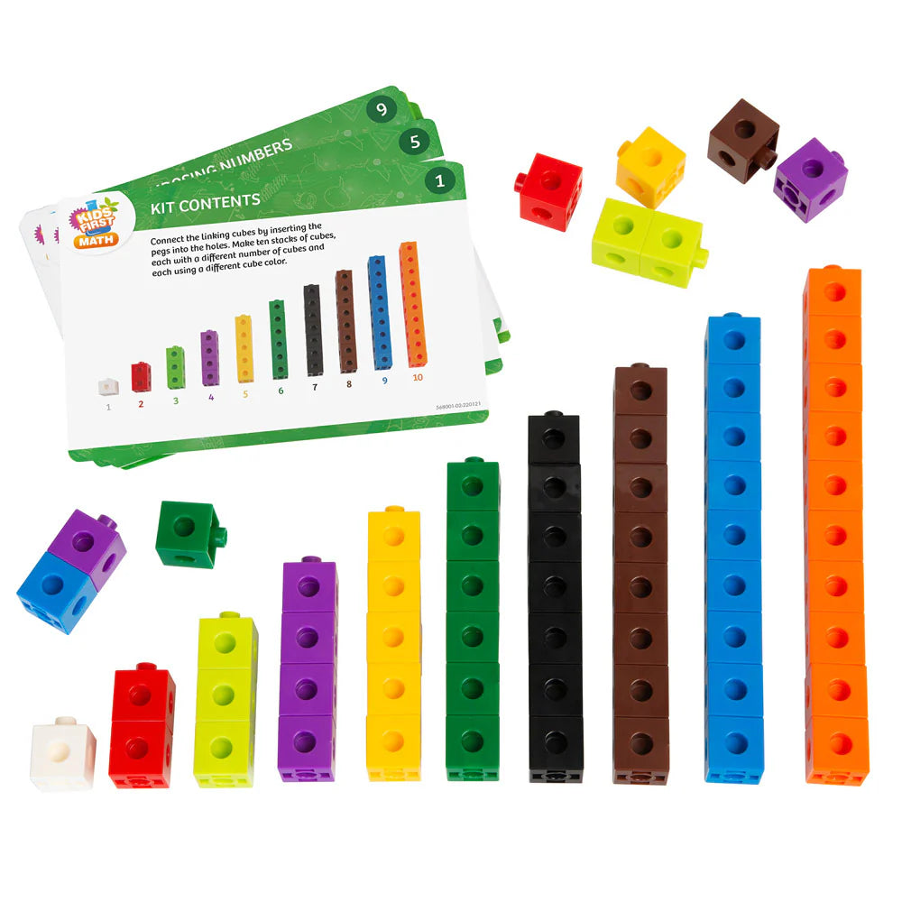 Kids First Math: Linking Cubes Math Kit with Activ