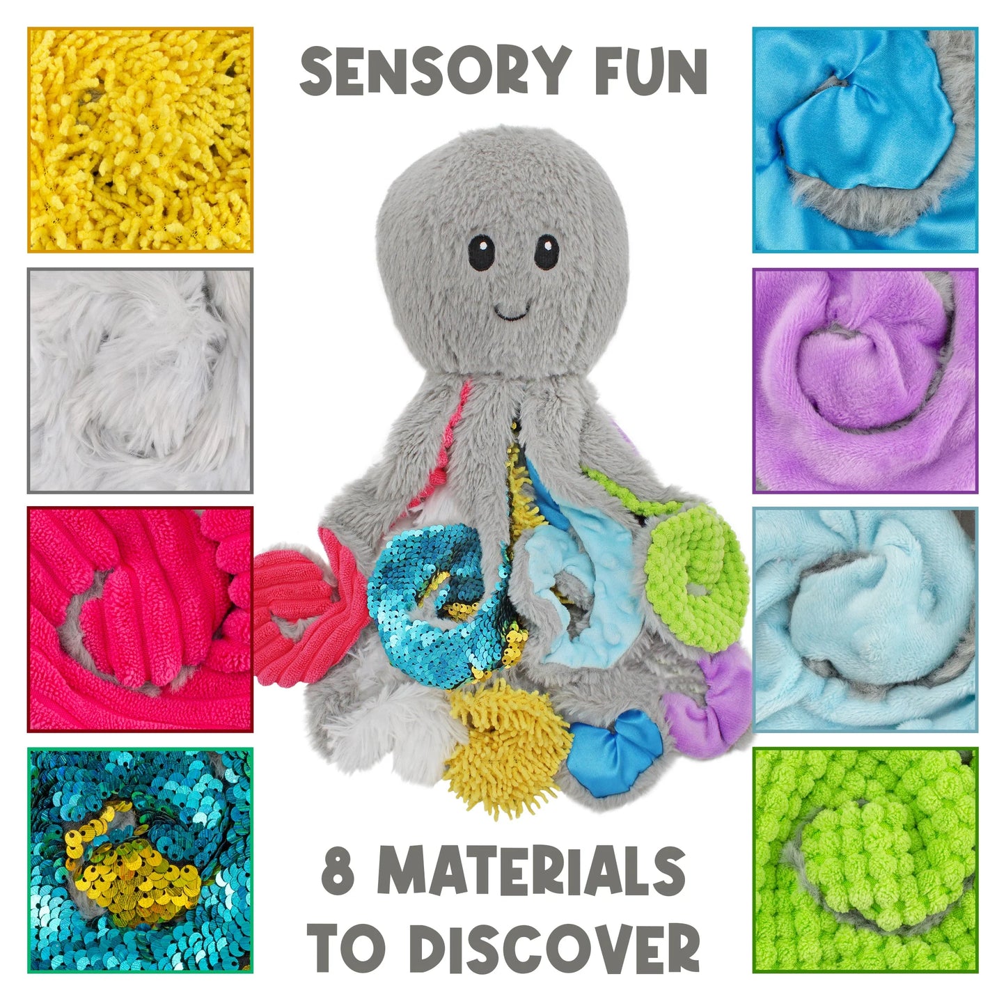 Quiggly the Weighted Sensory Octopus Plush