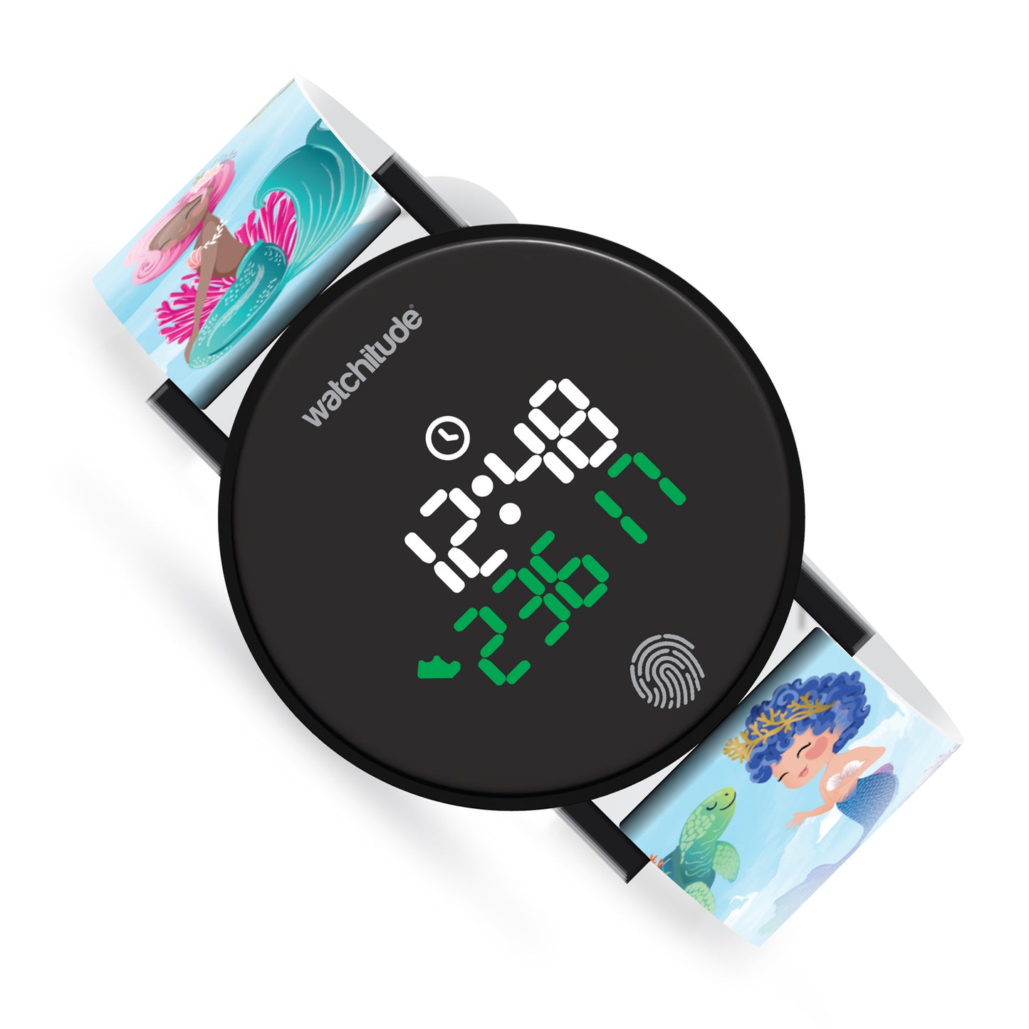 Mermaid Party Step Counter Watch