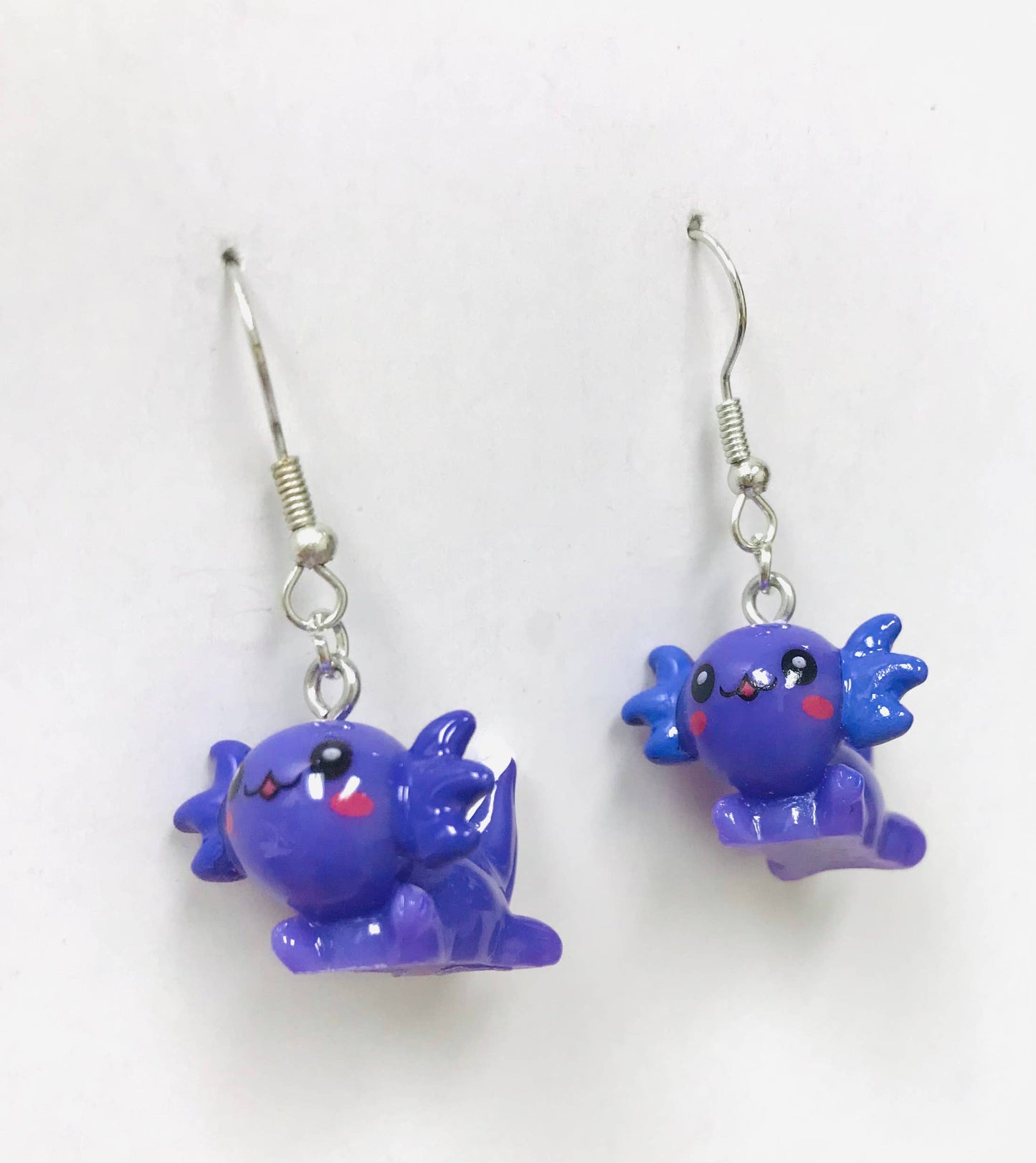 Pink Axolotl Earrings