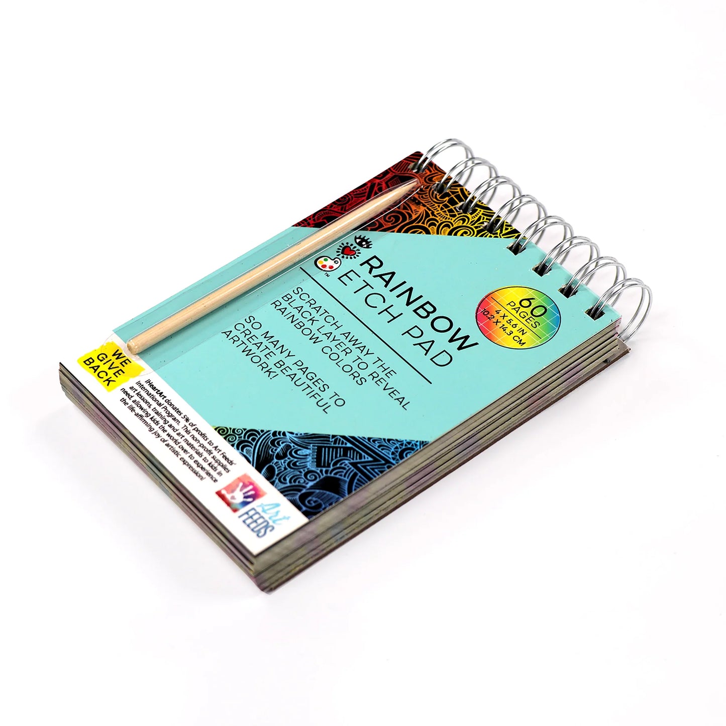 Rainbow Etch Pad, 4 "x 6" 60-page