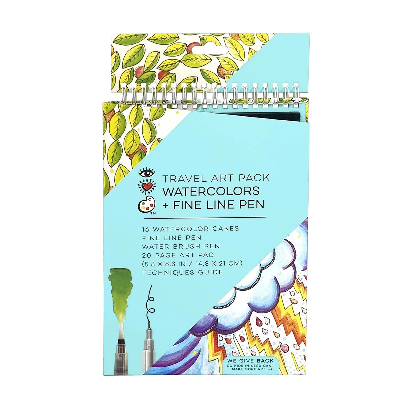 Travel Art Pack Watercolors + Pen