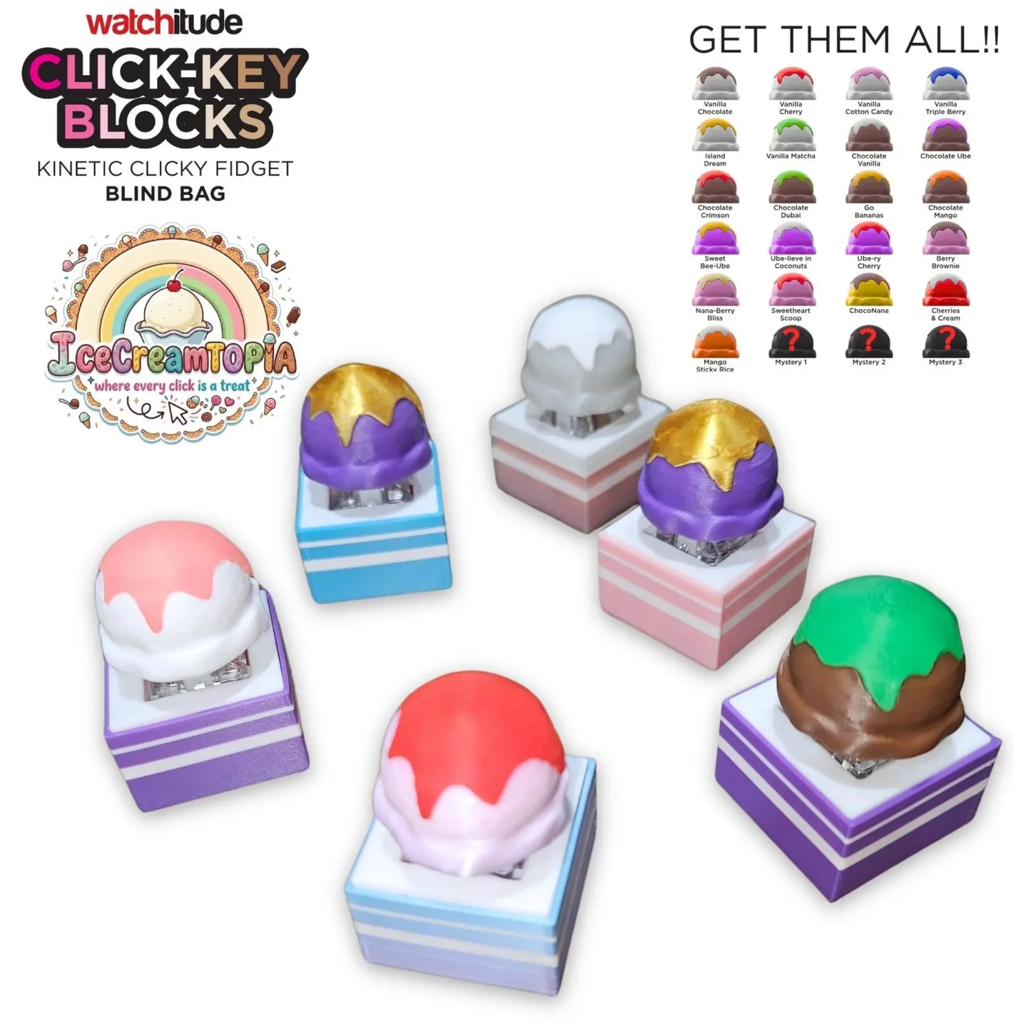 Click-Key Blocks- Ice CreamTopia