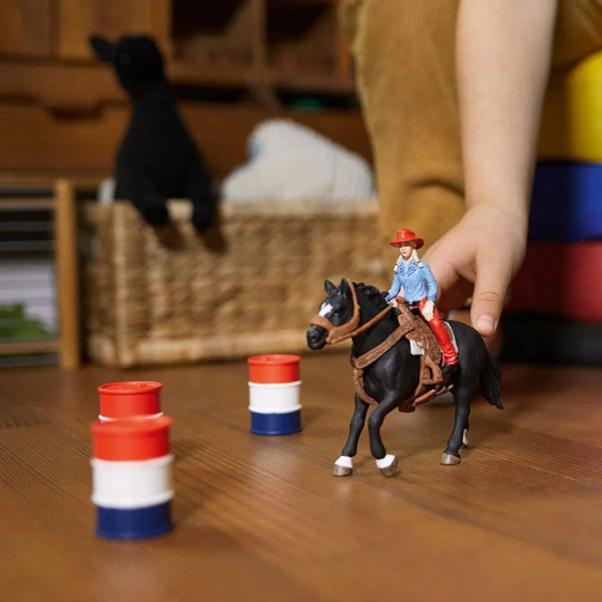 Barrel Racing with Cowgirl
