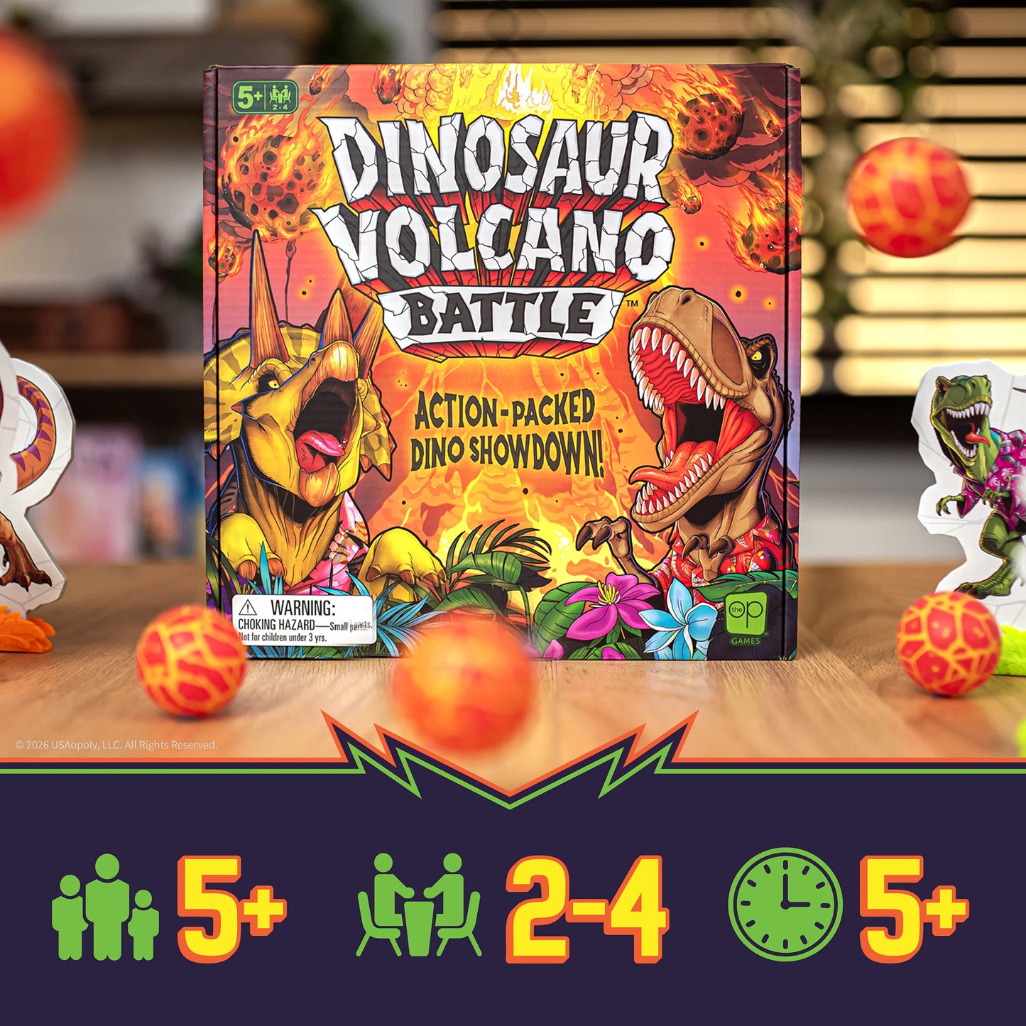 Dinosaur Volcano Battle Game