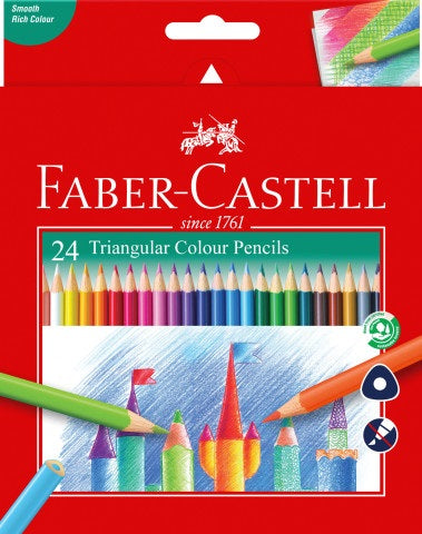 24Ct Triangular Colored EcoPencils