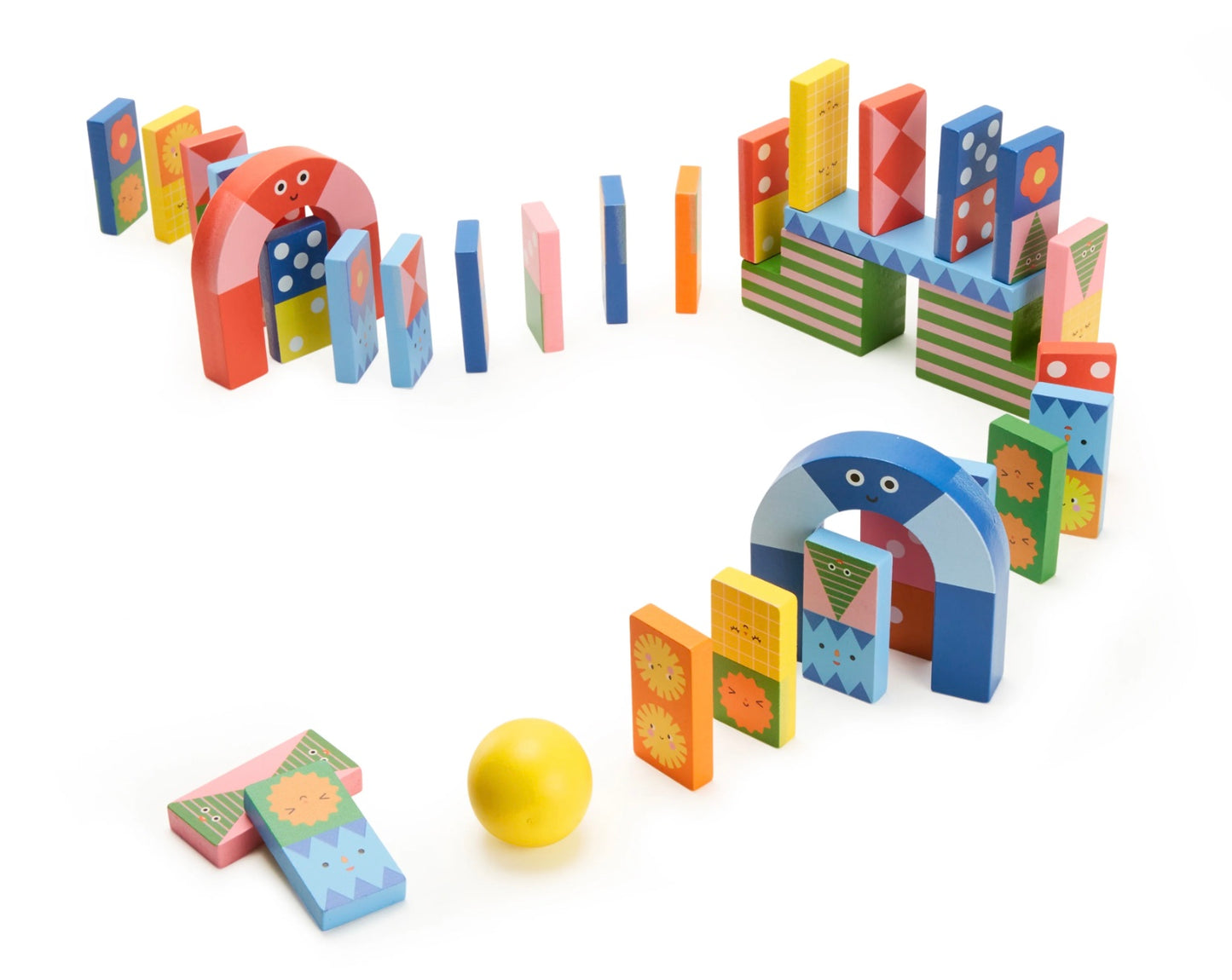 Topple Twist Dominoes