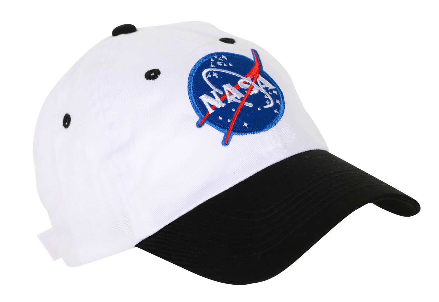 Jr. Astronaut Cap (Black & White), Adj Youth Size