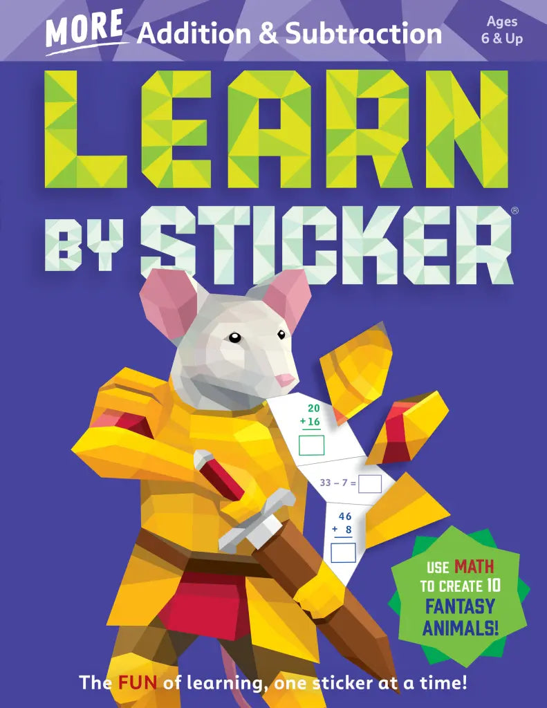 Learn by Sticker: More Addition & Subtraction Form