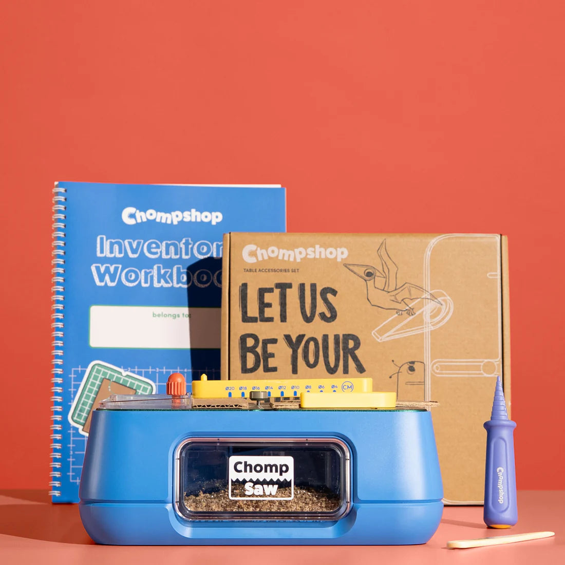 Chomp Saw Inventor's Workbook and Table Accessories Set (Saw not included)