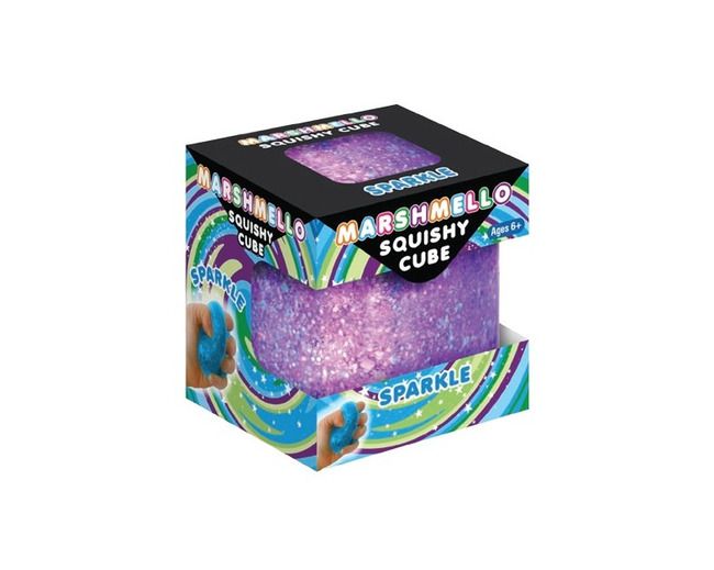 Marshmello Squishy Sparkle Cube