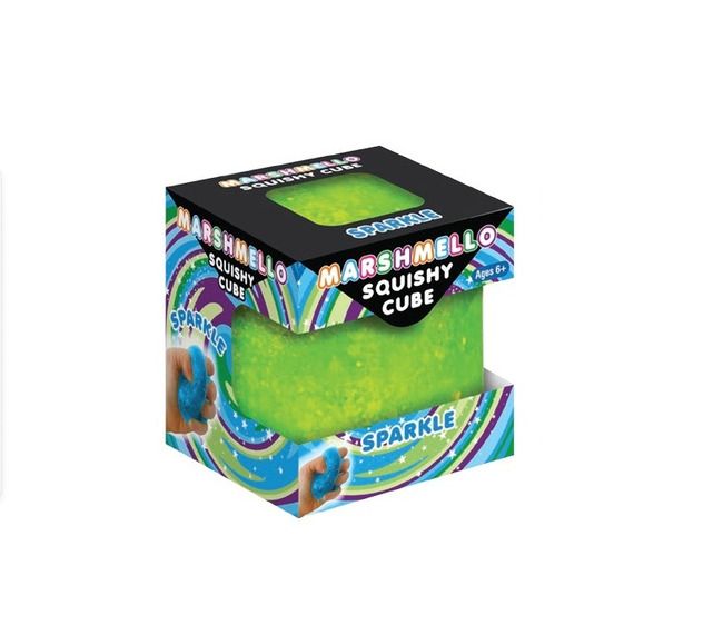 Marshmello Squishy Sparkle Cube