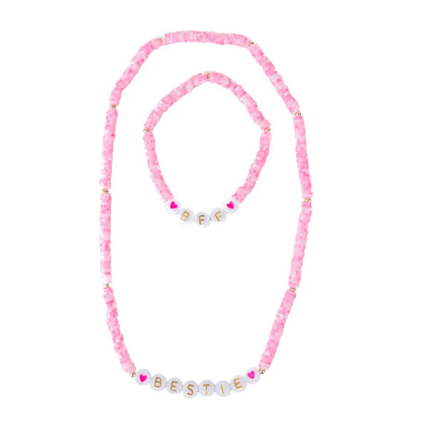 Bestie Necklace and Bracelet Set