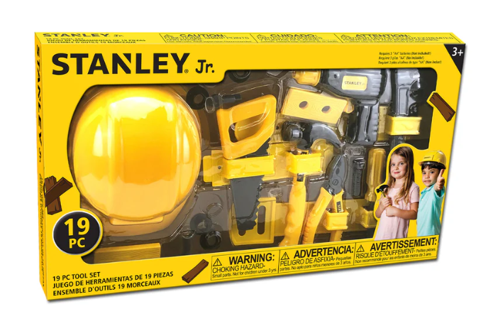 Red Toolbox Stanley Jr. 19 pc Pretend Play Toolset