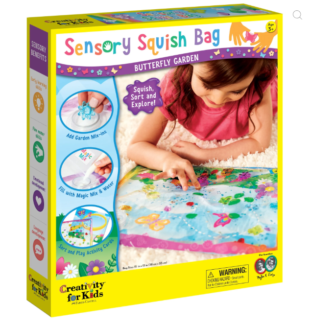Sensory Squish Bag - Butterfly Garden