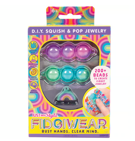 Rainbow Squish and Pop Jewelry