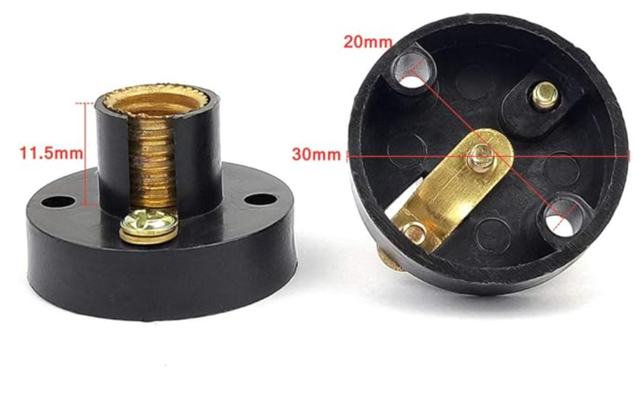 Mini Plastic Light Bulb Base Lamp Holder
